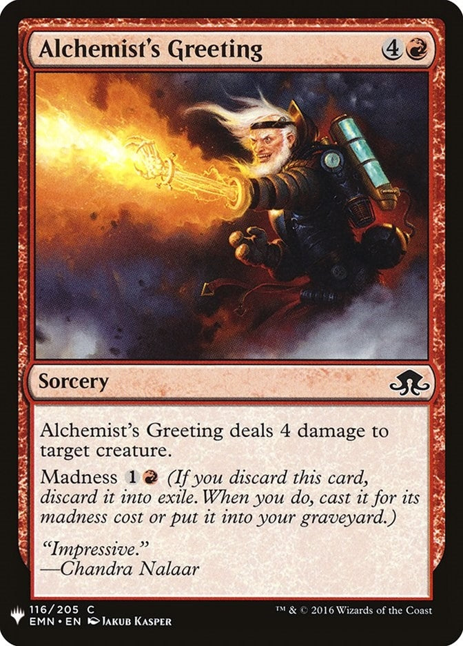 Alchemist's Greeting (116) (The List Reprints)