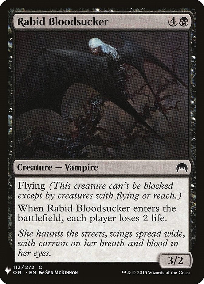 Rabid Bloodsucker (113) (The List Reprints)