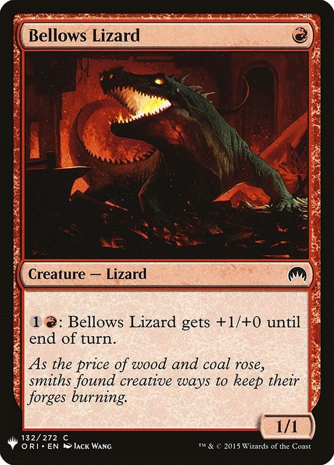 Bellows Lizard (132) (The List Reprints)