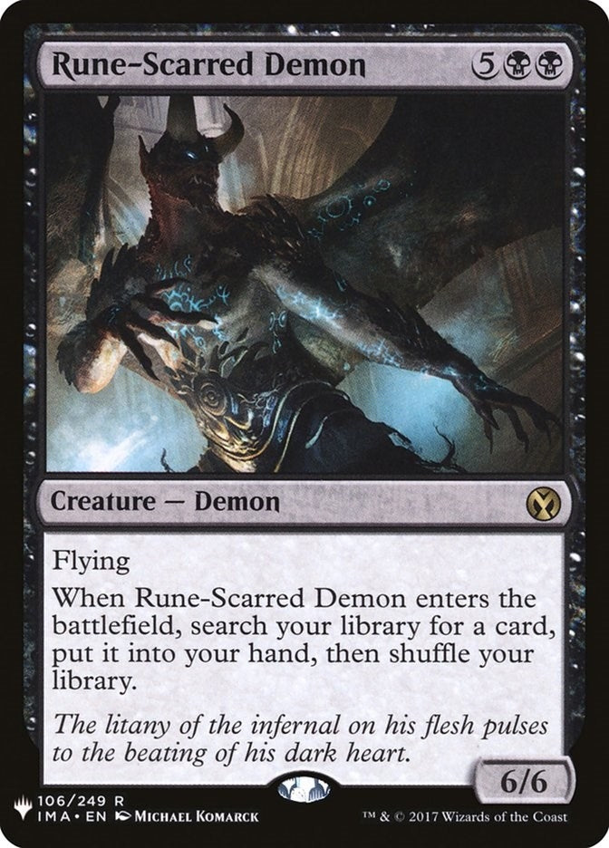 Rune-Scarred Demon (106) (The List Reprints)