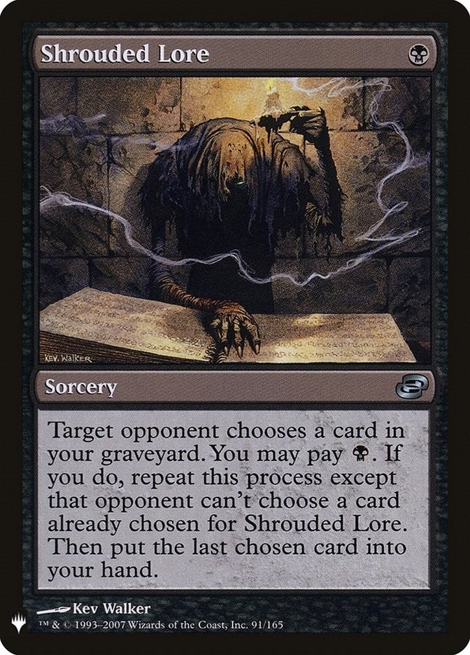 Shrouded Lore (91) (The List Reprints)