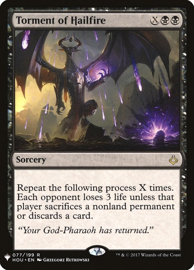 Image for Torment of Hailfire (77) (The List Reprints) - Magic: The Gathering