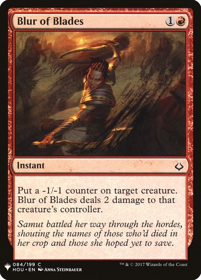 Blur of Blades (84) (The List Reprints)