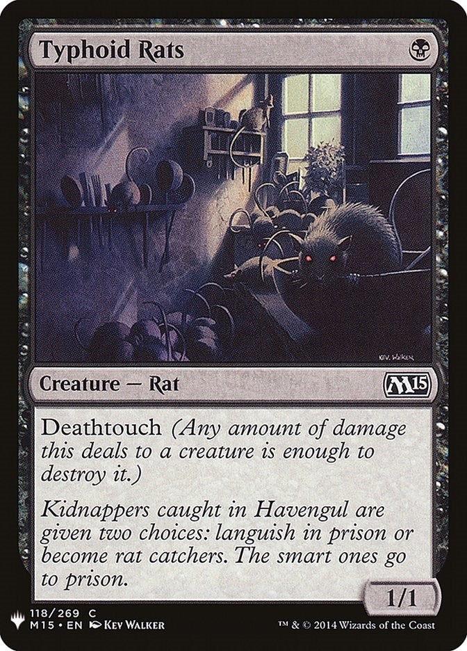 Image for Typhoid Rats (118) - Magic: The Gathering
