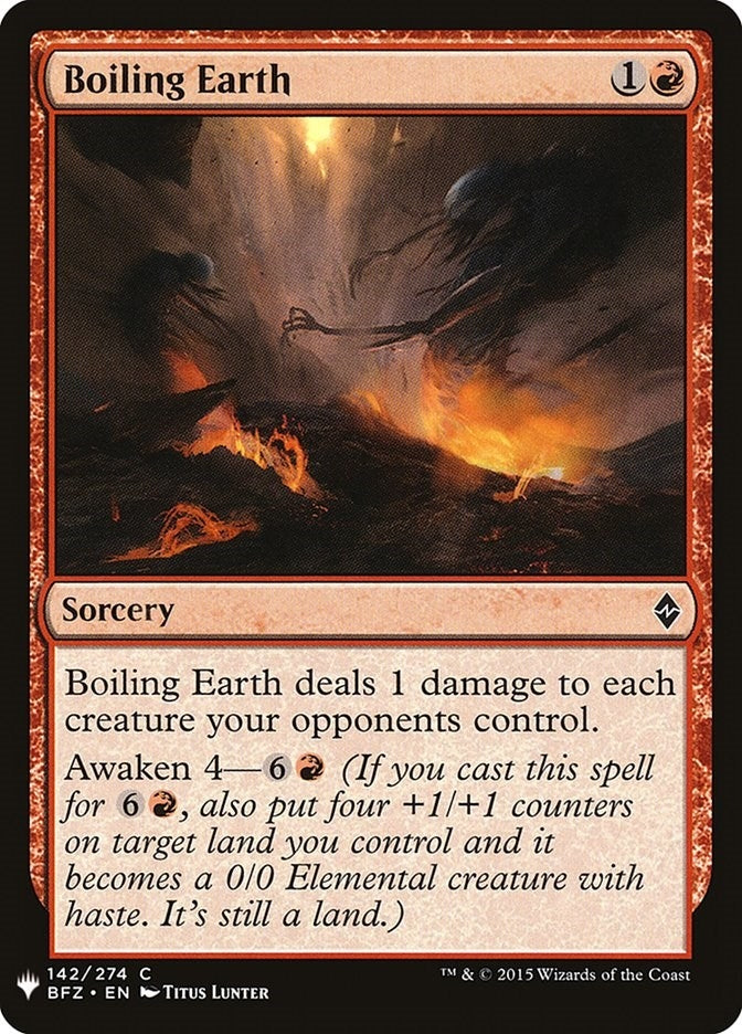 Boiling Earth (142) (The List Reprints)