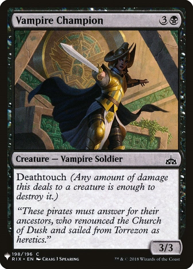Image for Vampire Champion (198) - Magic: The Gathering