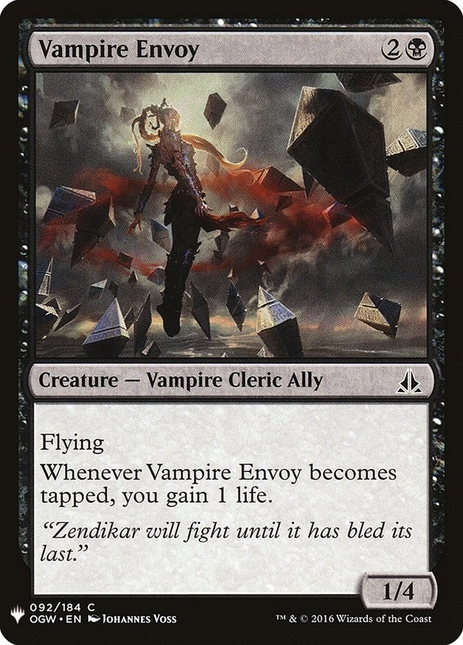Vampire Envoy (92) (The List Reprints)