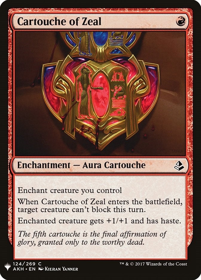 Cartouche of Zeal (124) (The List Reprints)