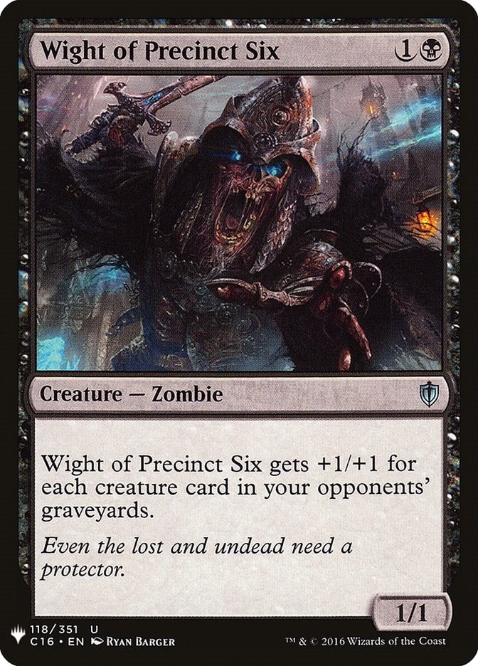 Wight of Precinct Six (118) (The List Reprints)