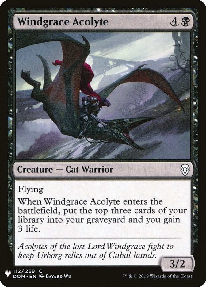 Windgrace Acolyte (112) (The List Reprints)