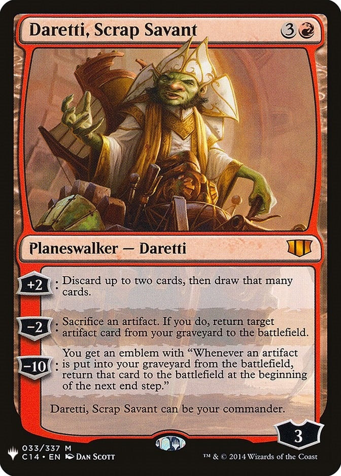 Daretti, Scrap Savant (C14) (033/337) (The List Reprints)