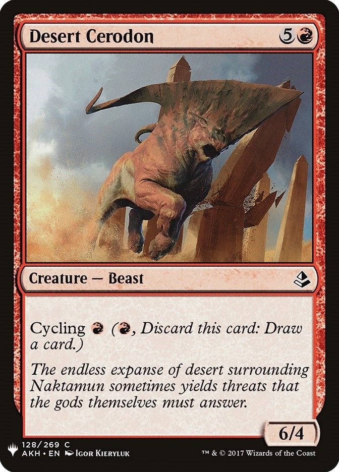 Desert Cerodon (128) (The List Reprints)