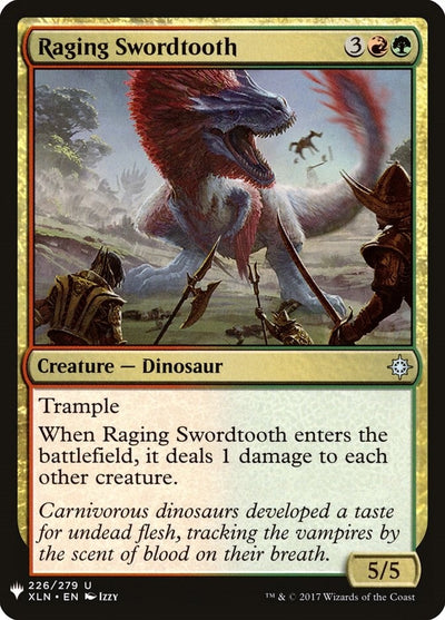 Raging Swordtooth (226) (The List Reprints)