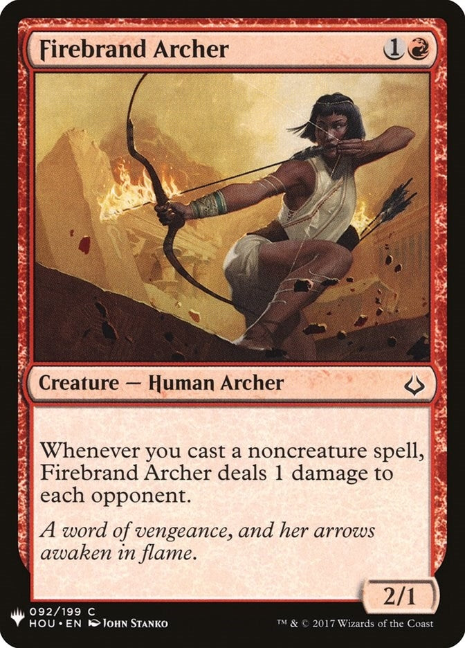 Firebrand Archer (92) (The List Reprints)