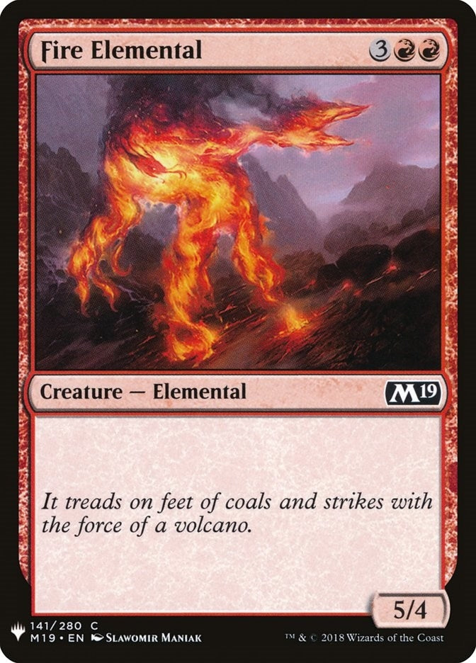 Fire Elemental (141) (The List Reprints)