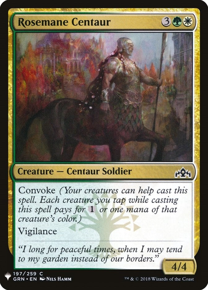 Rosemane Centaur (197) (The List Reprints)