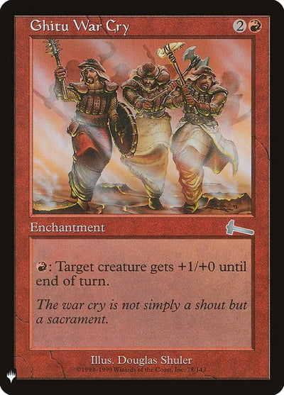 Ghitu War Cry (78) (The List Reprints)