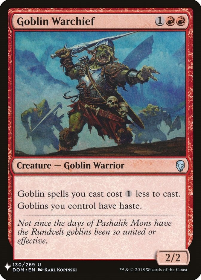 Goblin Warchief (130/269) (The List Reprints)