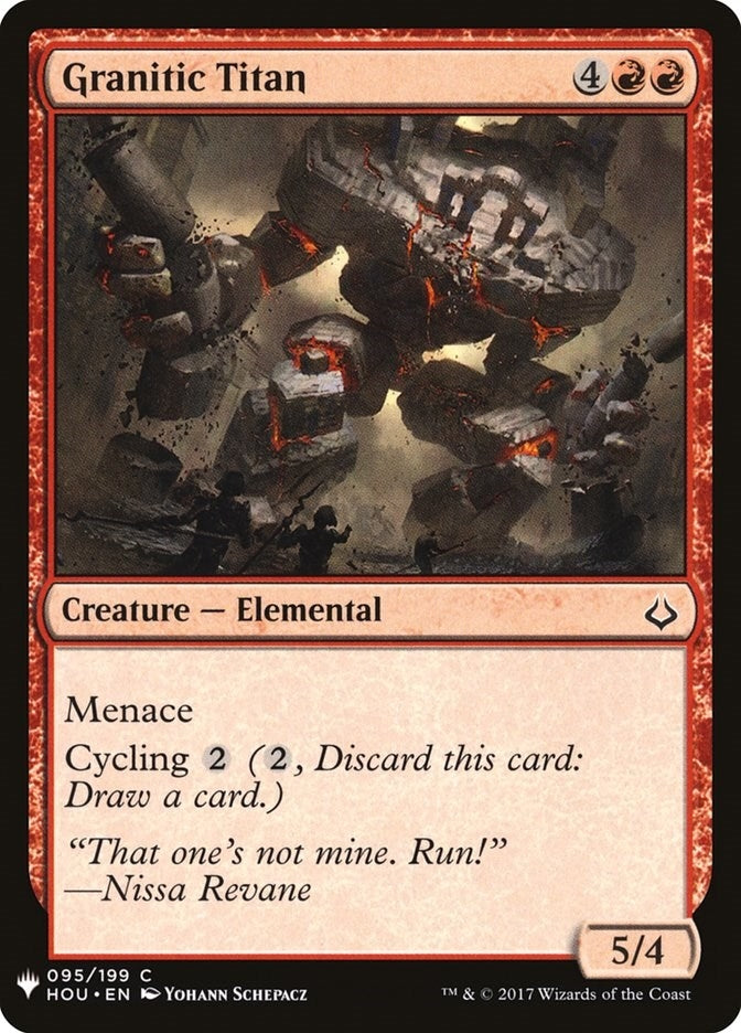 Granitic Titan (95) (The List Reprints)