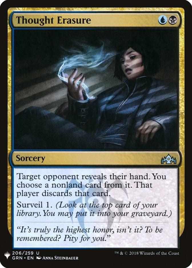 Thought Erasure (206) (The List Reprints)