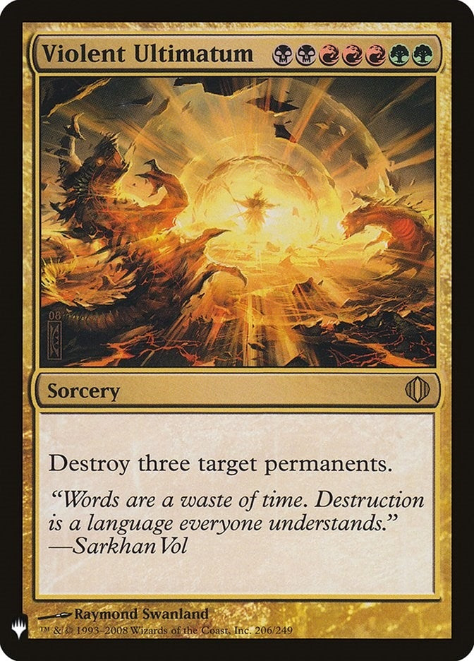Violent Ultimatum (206/249) (The List Reprints)