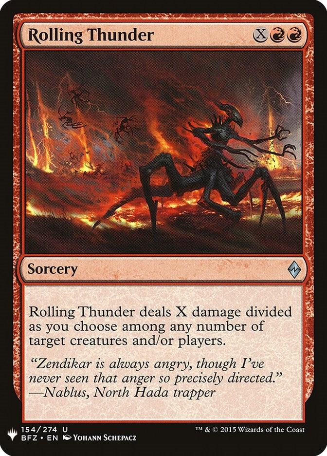 Rolling Thunder (154) (The List Reprints)