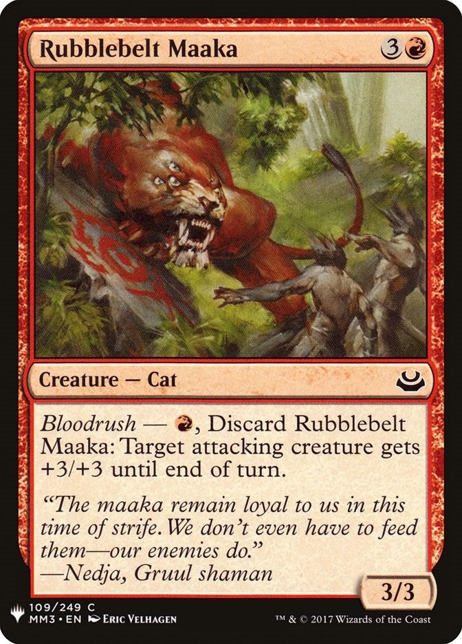 Rubblebelt Maaka (109) (The List Reprints)