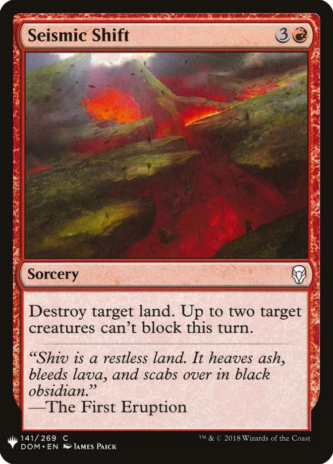 Seismic Shift (141) (The List Reprints)