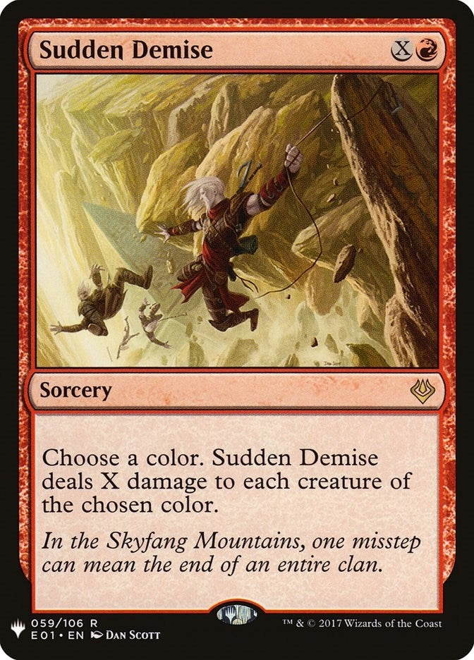 Sudden Demise (059/106) (The List Reprints)