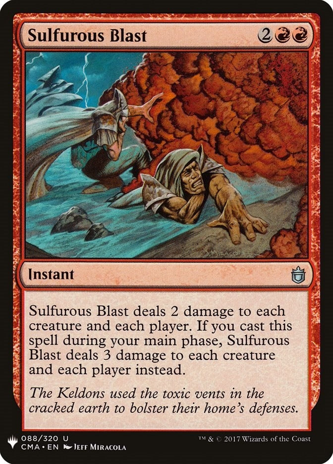 Sulfurous Blast (88) (The List Reprints)
