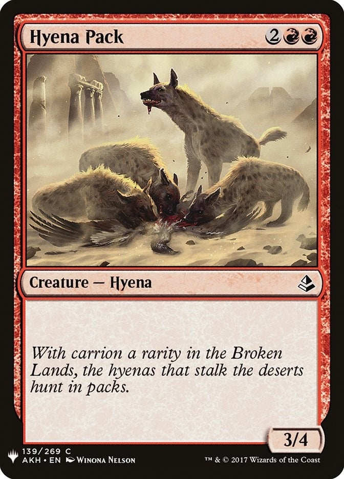 Hyena Pack (139) (The List Reprints)
