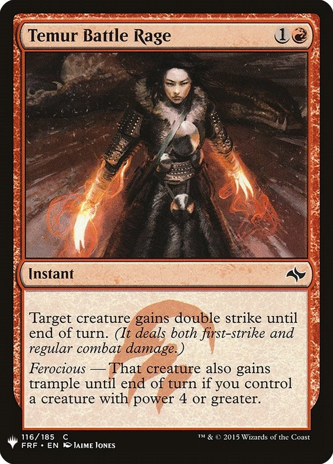 Temur Battle Rage (FRF) (116) (The List Reprints)