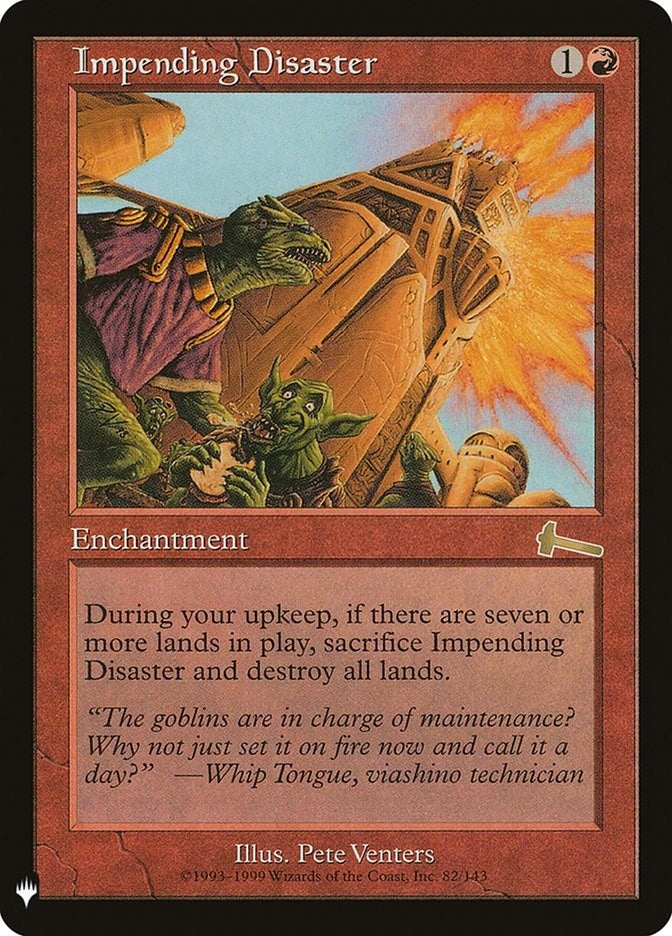 Impending Disaster (82) (The List Reprints)