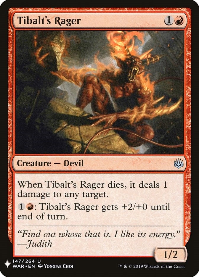 Tibalt's Rager (147) (The List Reprints)