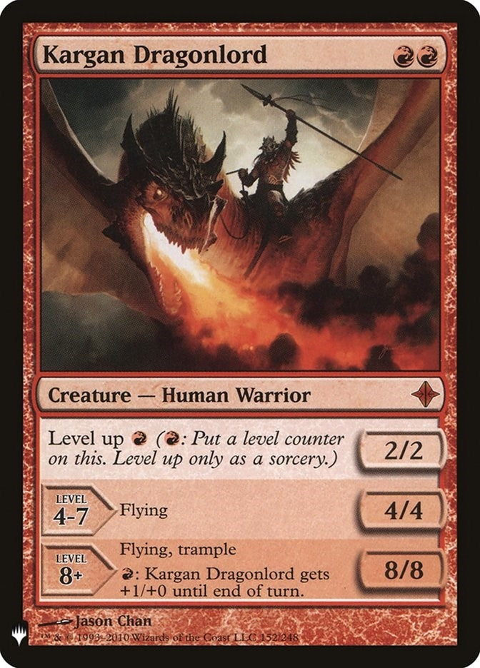 Kargan Dragonlord (152) (The List Reprints)