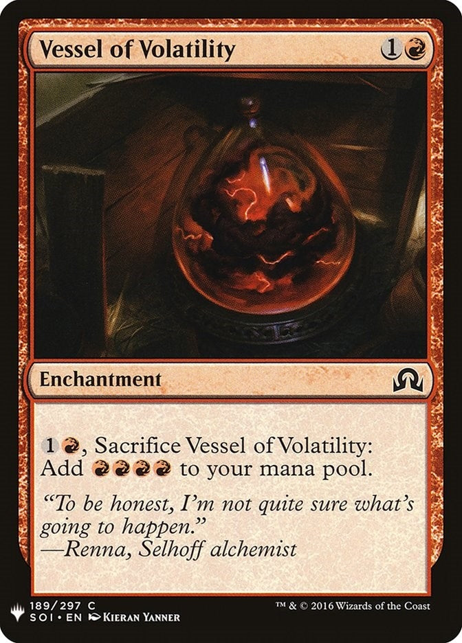Vessel of Volatility (189) (The List Reprints)