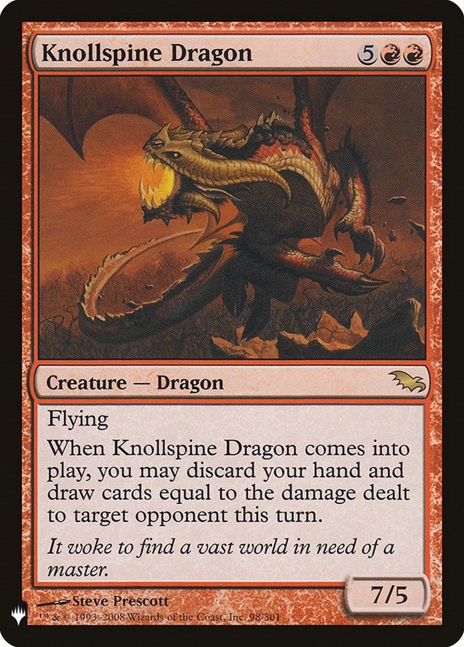 Knollspine Dragon (98/301) (The List Reprints)