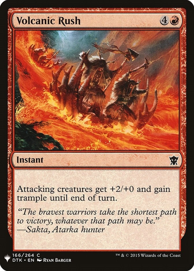 Volcanic Rush (166) (The List Reprints)