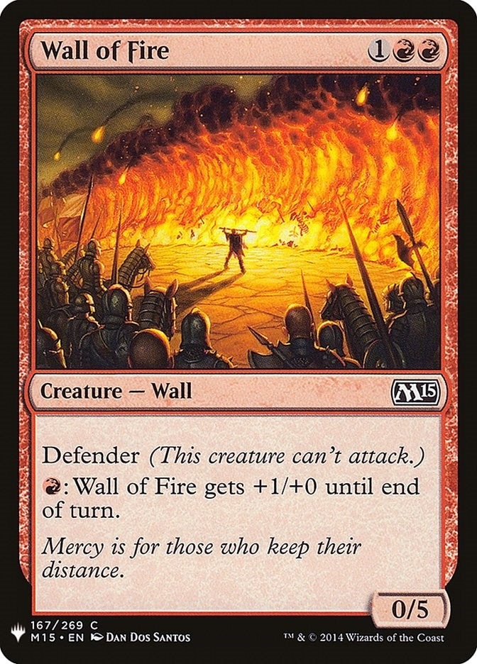 Image for Wall of Fire (167) - Magic: The Gathering