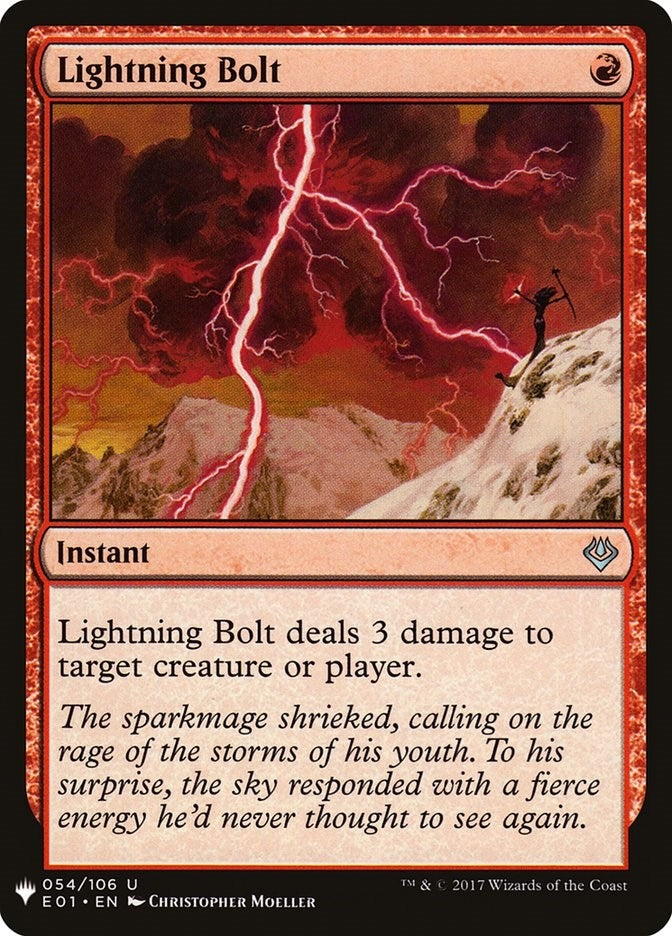 Lightning Bolt (E01) (54) (The List Reprints)