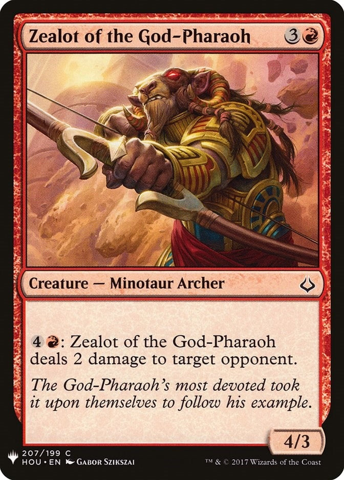 Zealot of the God-Pharaoh (207) (The List Reprints)