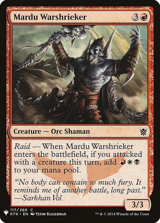 Mardu Warshrieker (117) (The List Reprints)