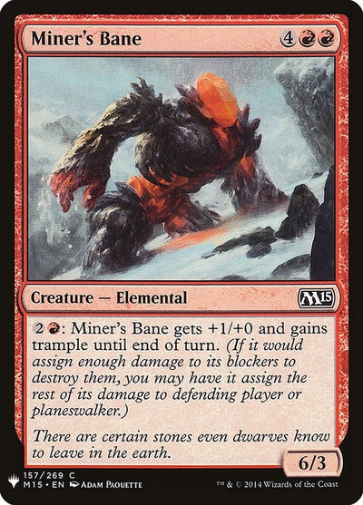 Miner's Bane (157) (The List Reprints)