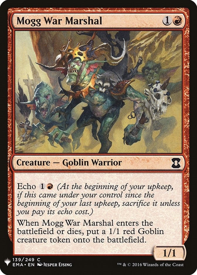 Mogg War Marshal (139) (The List Reprints)