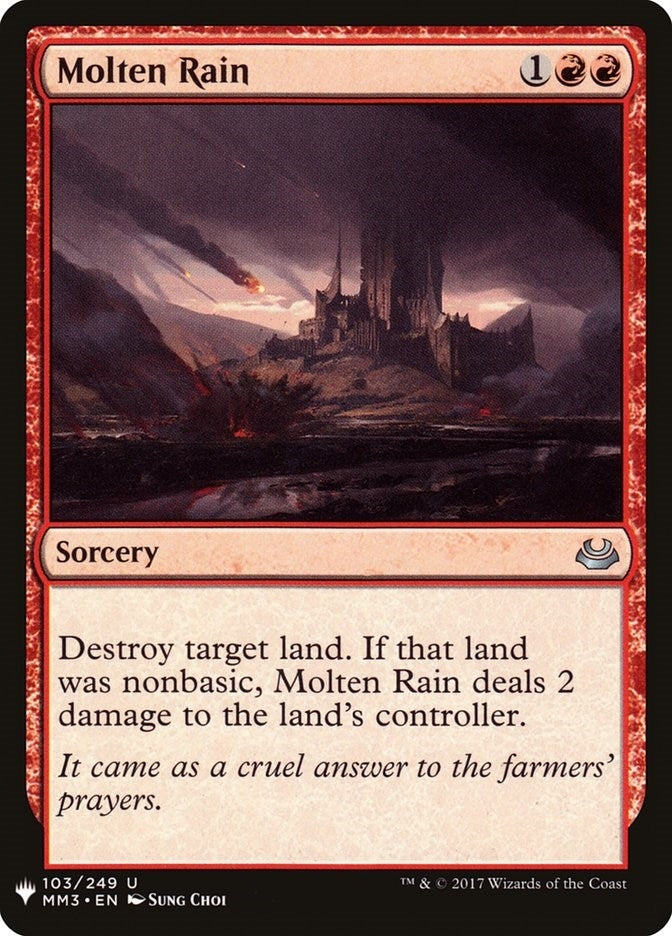 Molten Rain (103) (The List Reprints)