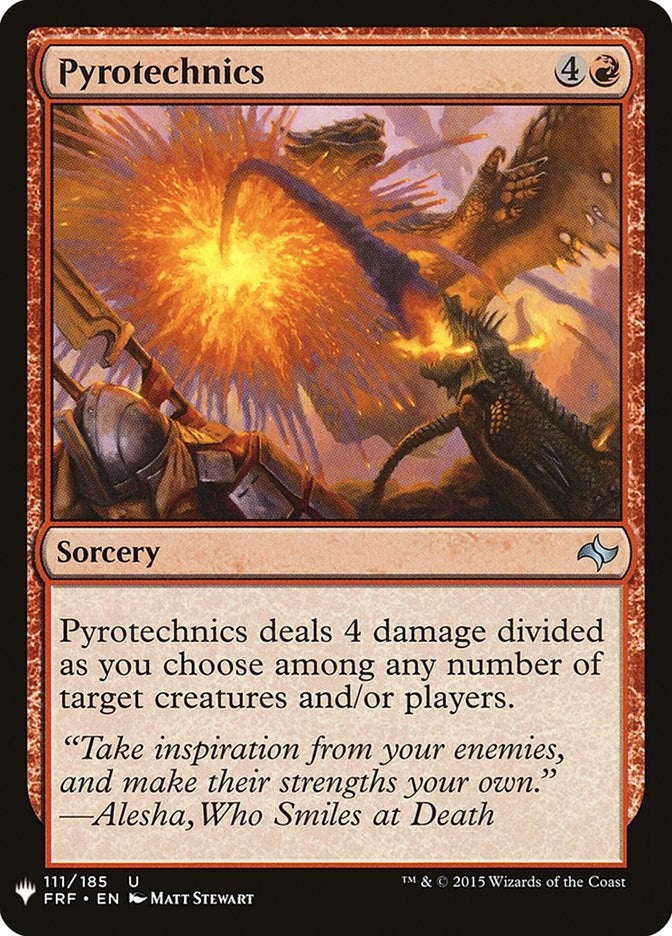 Pyrotechnics (111) (The List Reprints)