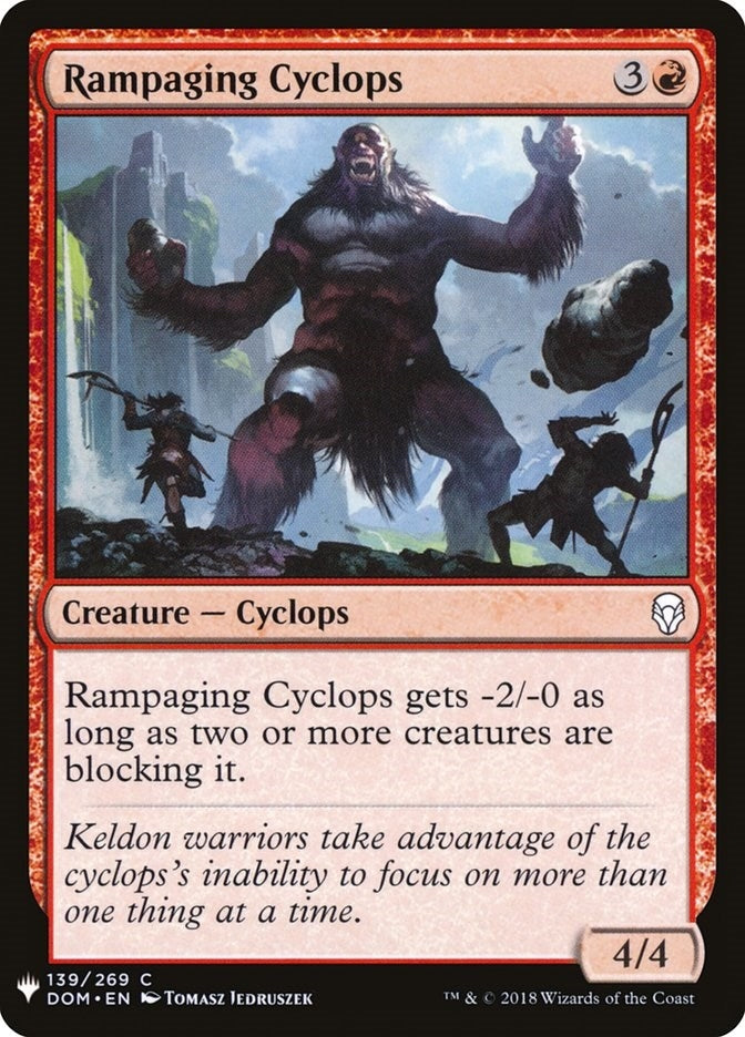 Rampaging Cyclops (139) (The List Reprints)