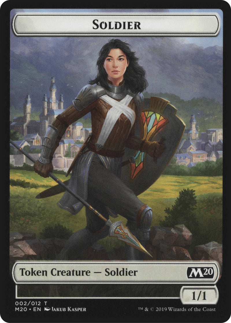 Soldier // Zombie Double-Sided Token (2 // 6) (Magic Game Night 2019)