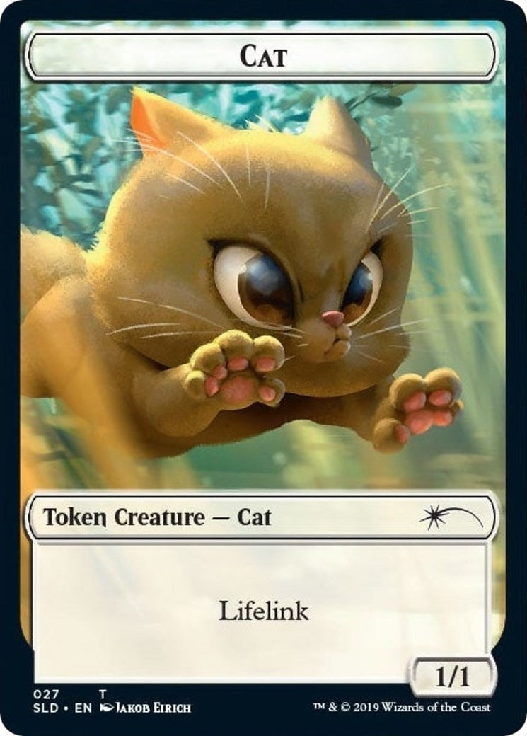 Cat (027) // Cat (028) Double-sided Token (27) (Secret Lair Drop Series)