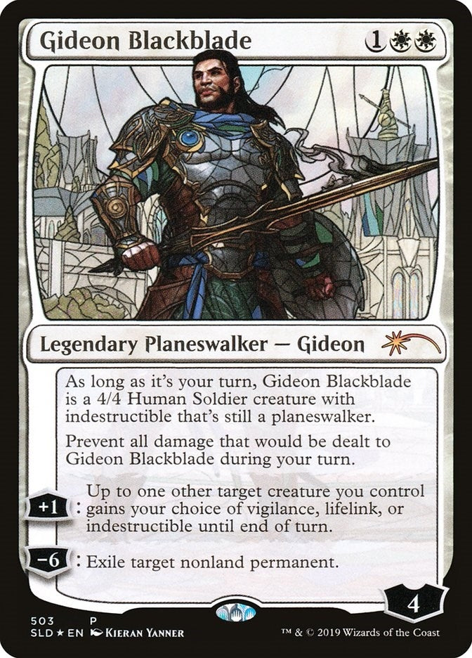 Gideon Blackblade (Stained Glass) (503) (Secret Lair Drop Series)